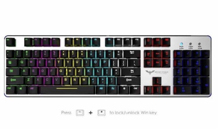 HAVIT HV-KB366L RGB Backlit Wired Mechanical Gaming Keyboard with Blue Switches