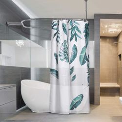 Shower Curtain Rod Hoop Square Chrome