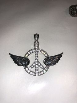 Cool peace sign necklace pendant