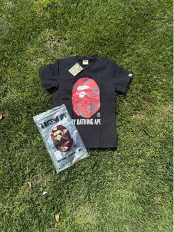 black and red bape tee