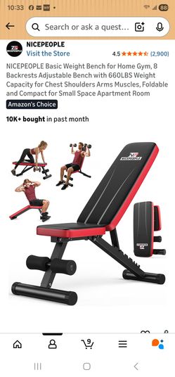 Nicepeople Adjustable Weight Bench