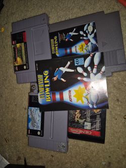 Primal Rage + SNES Pilotwings / Battleship + NES Championship Bowling & Manual – Retro Game Lot