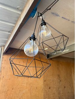 HUGE PLUG IN WALL LIGHT CHANDELIER
