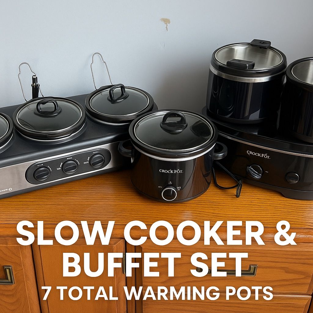 Slow Cooker & Buffet Set – Party or Meal Prep Ready!