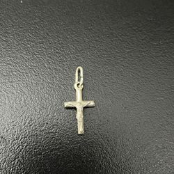 Mini crucifix cross pendant 925 silver 