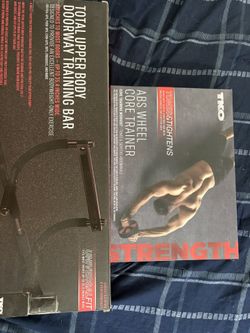 TKO Ab Wheel And Pull-up Bar Pair
