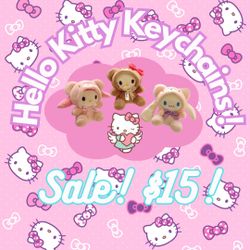 $15 Hello 💞Kitty Keychains Plushes I🎀💕