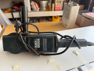 vintage Black & Decker 7" Sander/Polisher (Model 9531), featuring a 2-speed motor and 3/4 HP power rating.