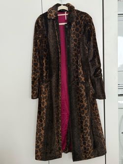 Free people leopard jacket Size XS