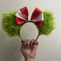 Handmade Grinch Mickey Ears