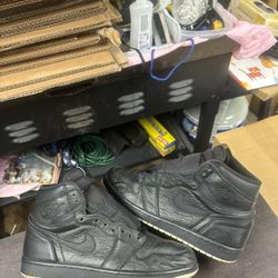 Air Jordan 1 Black Perforated 