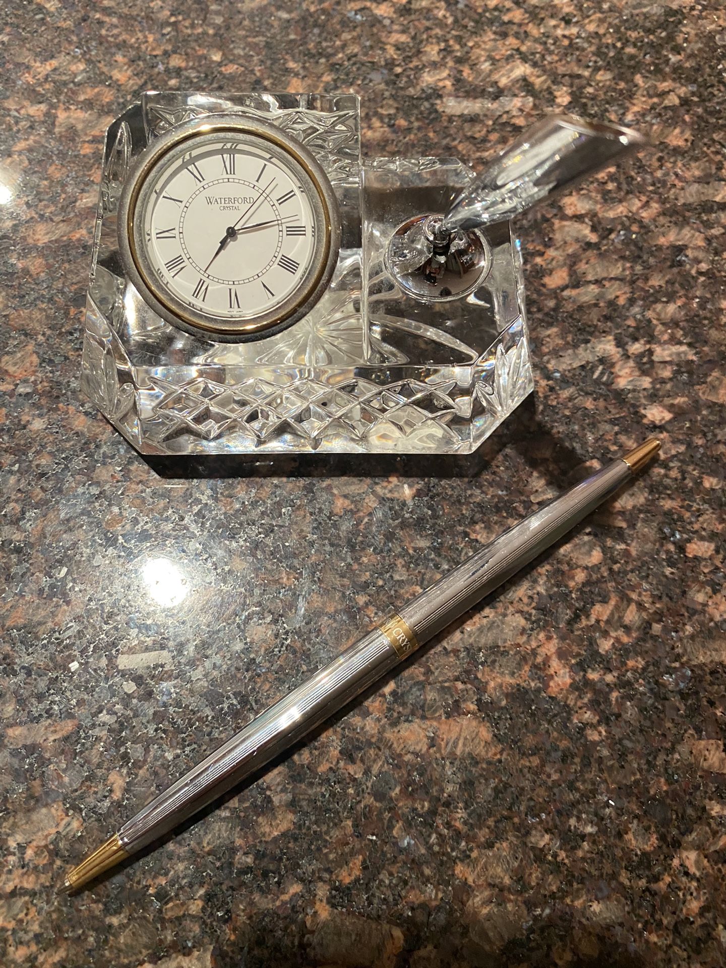 Waterford Crystal Clock Pen Set