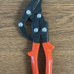 Metal Crimping Tool with Red Handles – Heavy Duty 