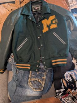Texas Chenille Green Varsity Letterman Jacket