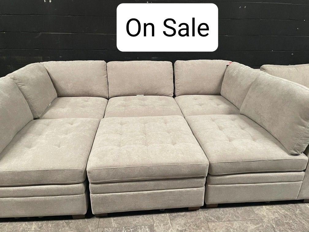 Modular Sectional Couch Sofa With Storage Ottoman 