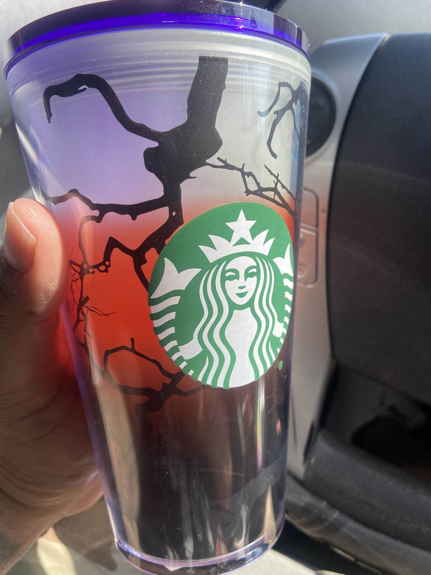 NEW Starbucks 2022 Fall Halloween Raven's Perch Glow in the Dark 16oz Tumbler