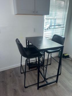 Black table