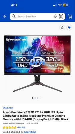 Acer Predator Gaming Monitor