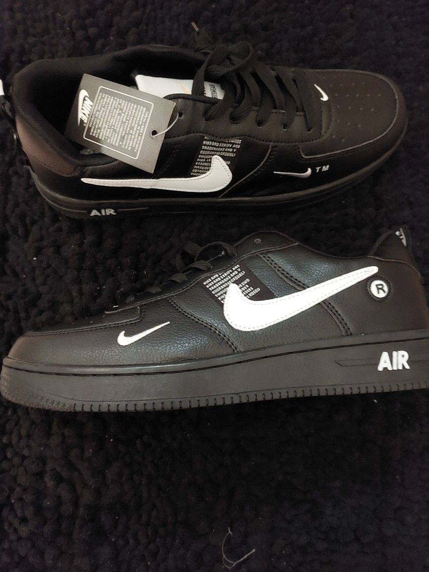 Black White Air Force 1 Size 9.5 Men