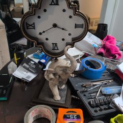 Elephant Art Clock