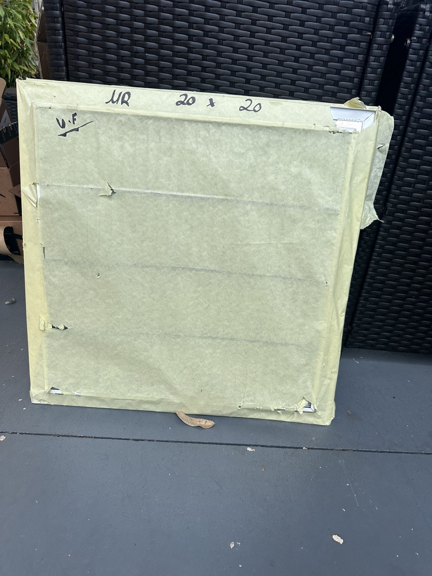 20x20 Steel White Sidewalk/ Ceiling Grille