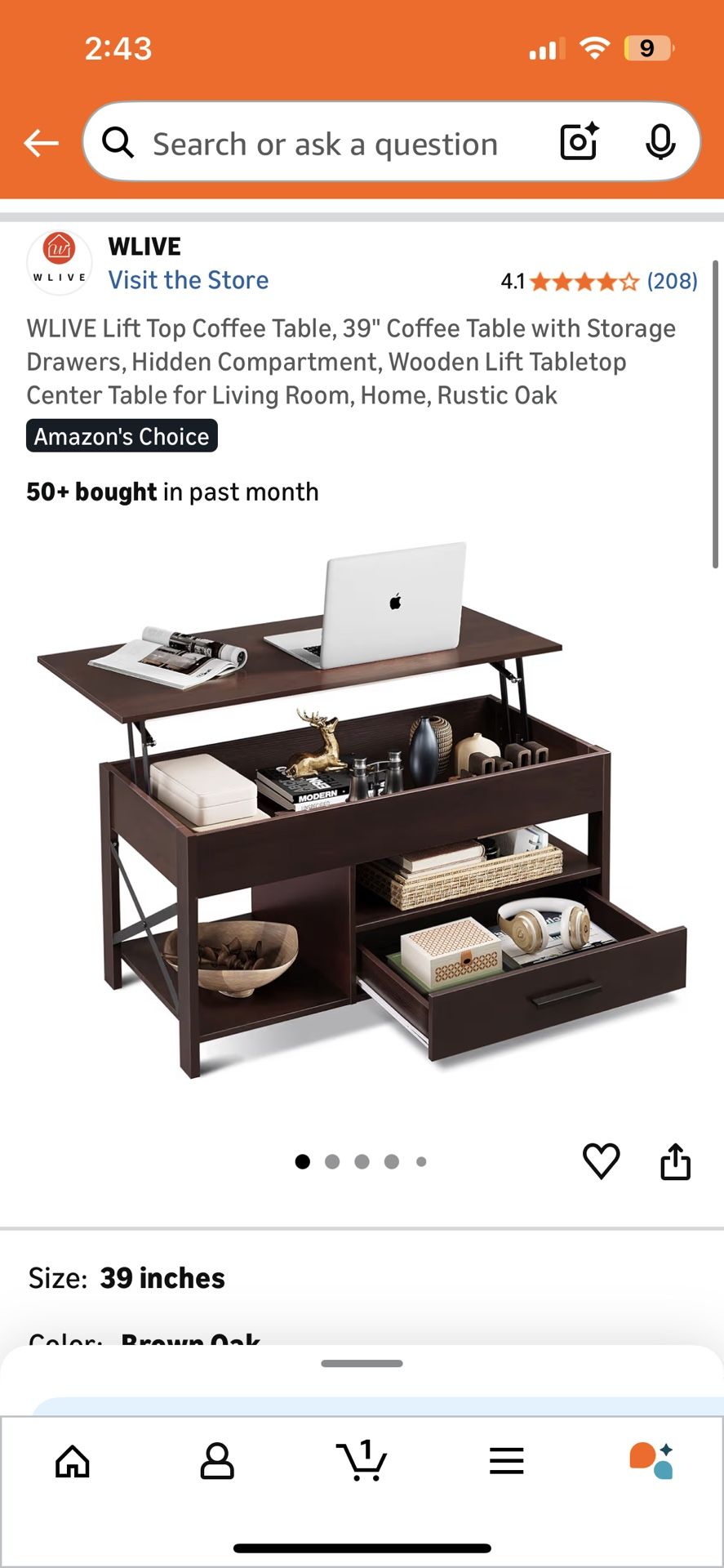 Lift Top Coffee Table