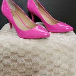 INC WOMENS ZITAH POINTED TOE NEON PINK