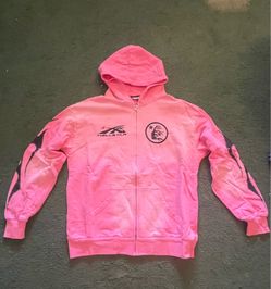 Hellstar Zip Up Hoodie (pink)