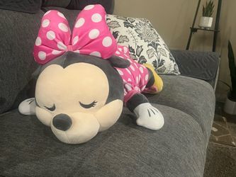 DISNEY SLEEPING MINNIE MOUSE - LARGE 24 INCH SLEEPING BUDDY
