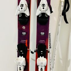 Atomic Woman’s Ski Set With 25.5 Salomon Boots