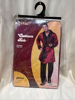Spirit Casanova Robe Adult Costume LG/XL Red/Black W/Belt Halloween