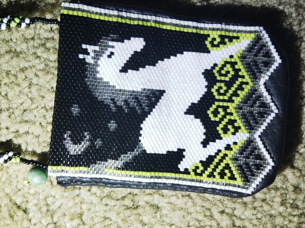 Hand-beaded Card & Bill Purse