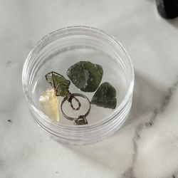 Genuine Moldavite & Libyan Desert Glass…. BEST OFFER TAKES THEM