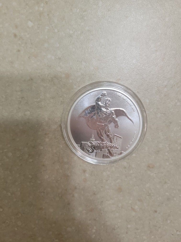 2023 Samoa Superman 1 Oz 999 Silver Coin