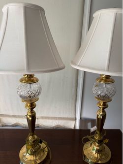 Brass and Crystal Lamps