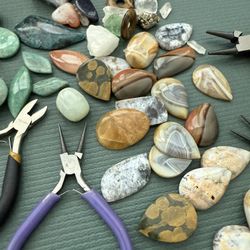 Jewelry Pliers + Crystal Cabochons  