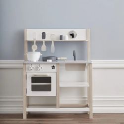 Kids Concept Wooden Bistro Kitchen and Refrigerator Pretend Play