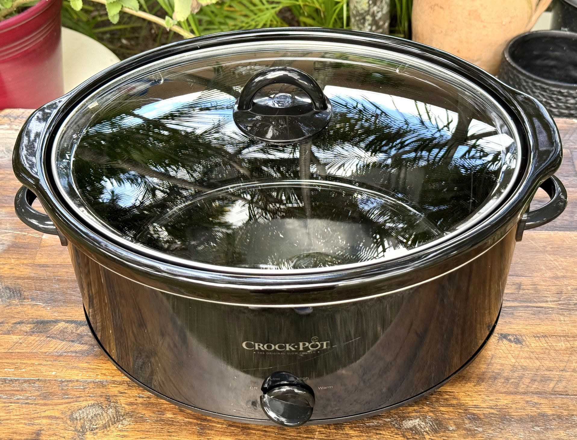 Crock-Pot 8-Quart Oval Slow Cooker Model SCV800-B Black Manual Temperature Control