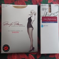 2 Packs Of Women's Sheer Stockings - New 