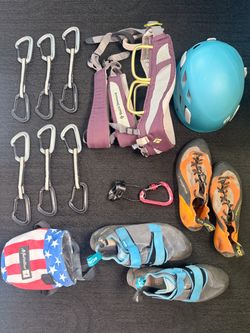 Lead climbing gear set
