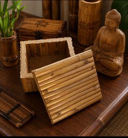 Vintage Bamboo trinket box