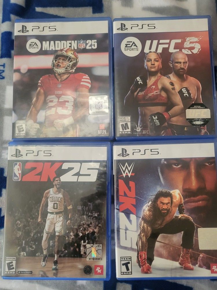 Ps5 Slim Disc Edition 4 Game 2 Controllers 