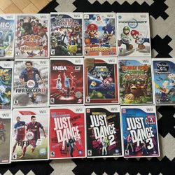 Wii Games Like New Condition 