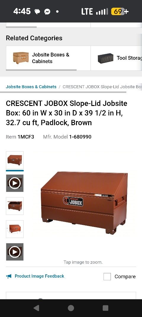 Job Box Toolbox Dimensions In First Picture 
