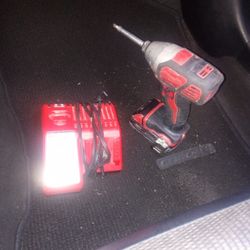 Milwaukee Impact Drill With Battery And Charger 