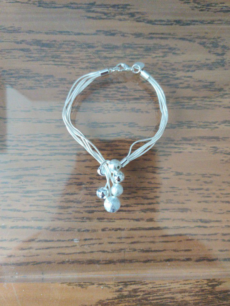 Sterling Silver Fashion Bracelet For Women 8 Inches 