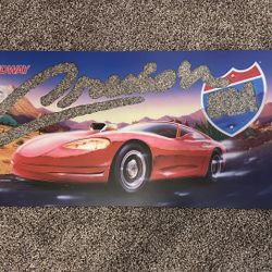 Crusi’n USA Midway Nintendo USA Arcade Original Translite/Marquee 