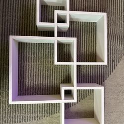 Asymmetrical Geometric Shelf - 4 Piece