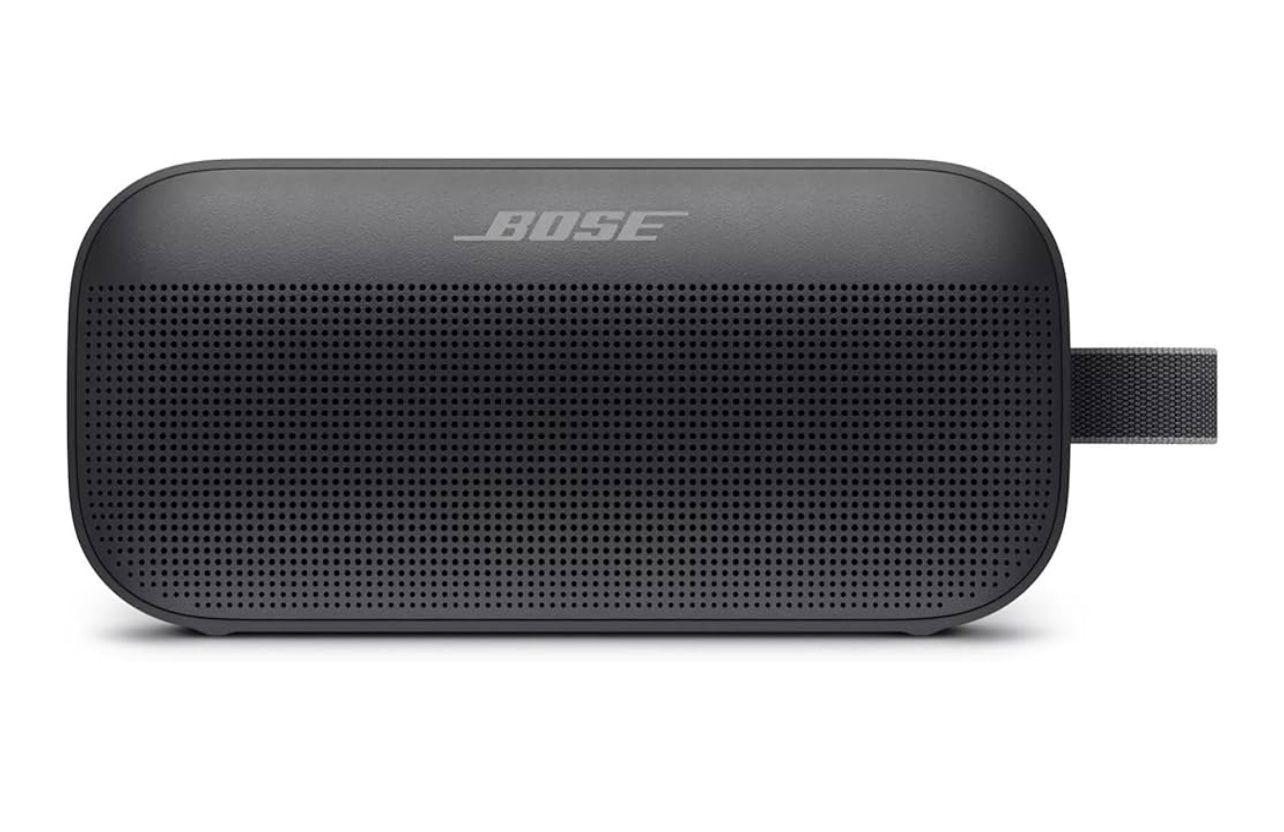 Bose SoundLink Flex Bluetooth Speaker, Portable Speaker with Microphone, Wireless Waterproof Speaker for Travel, Outdoor and Pool Use, Black