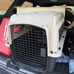 Petmate Tan Vari Dog Kennel, for pets, 28" L X 21" W X 22" H